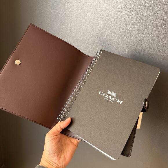 Coach CCF42 Notebook With Butterfly Print novelty leather/Silver - Picture 4 of 6